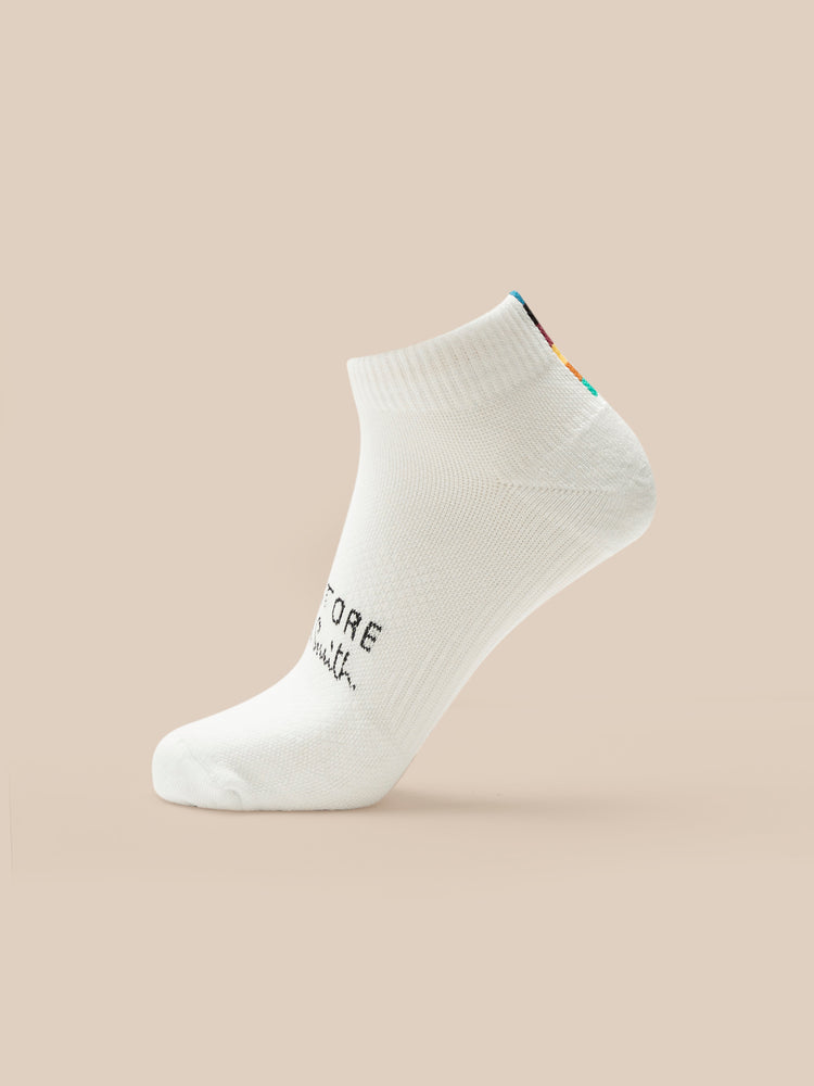 Unisex Castore x Paul Smith 2 Pack Technical Ankle Socks - Off White