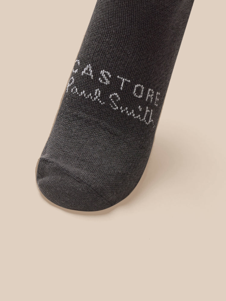 Unisex Castore x Paul Smith 2 Pack Technical Ankle Socks - Charcoal
