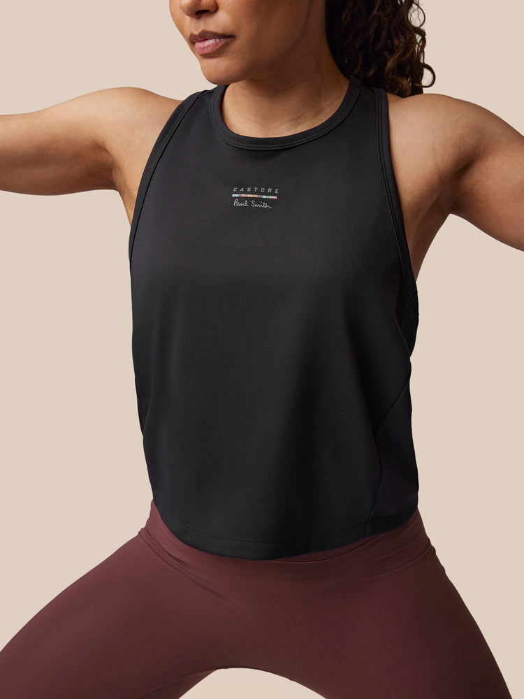 Women's Castore x Paul Smith Performance Tank Top - Black