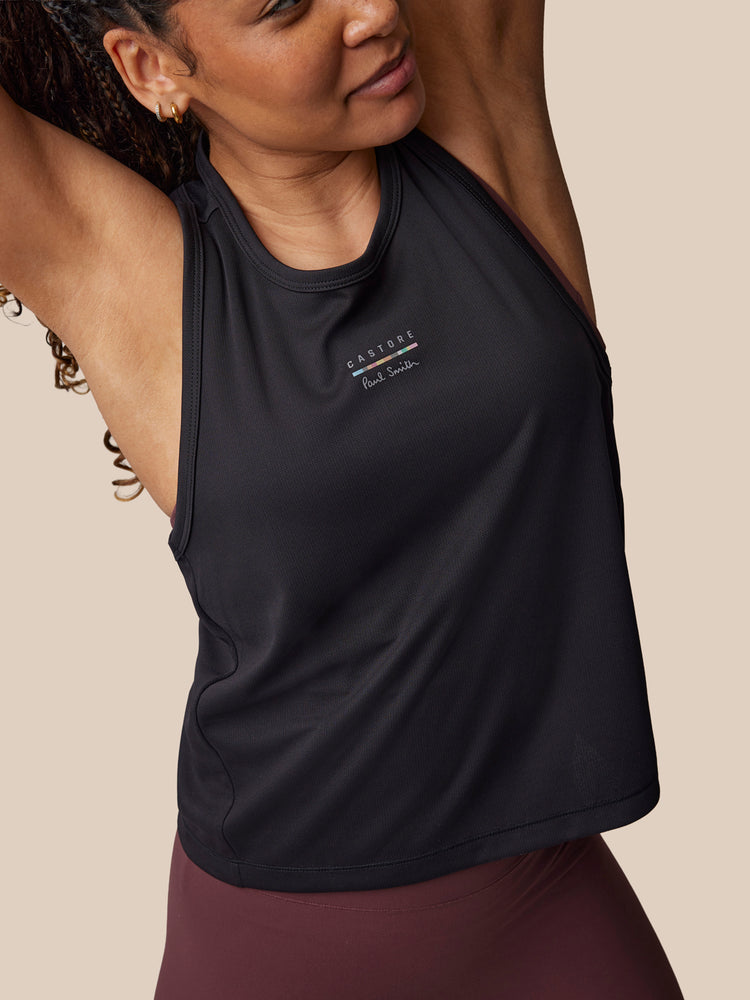 Women's Castore x Paul Smith Performance Tank Top - Black