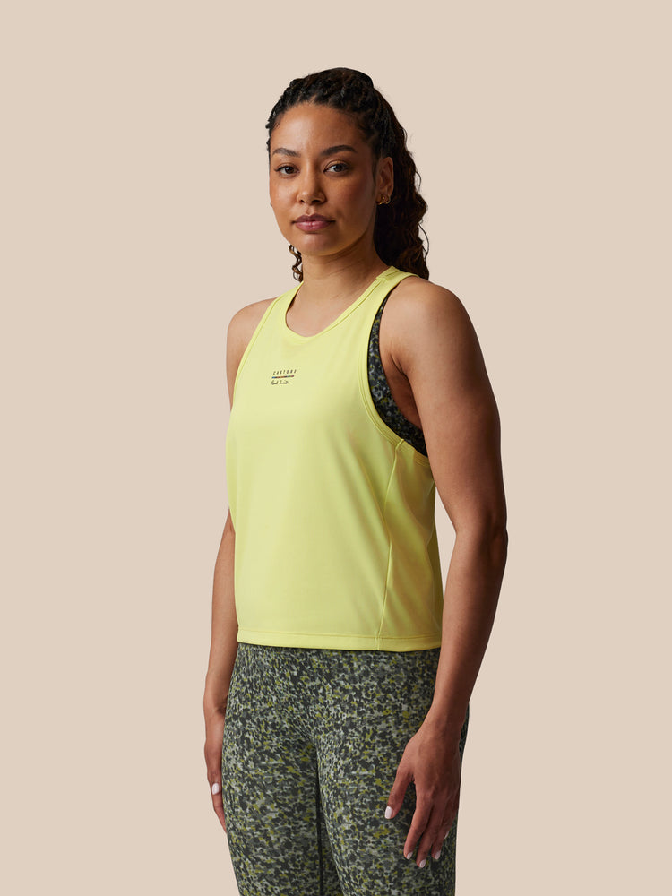 Women's Castore x Paul Smith Performance Tank Top - Lime