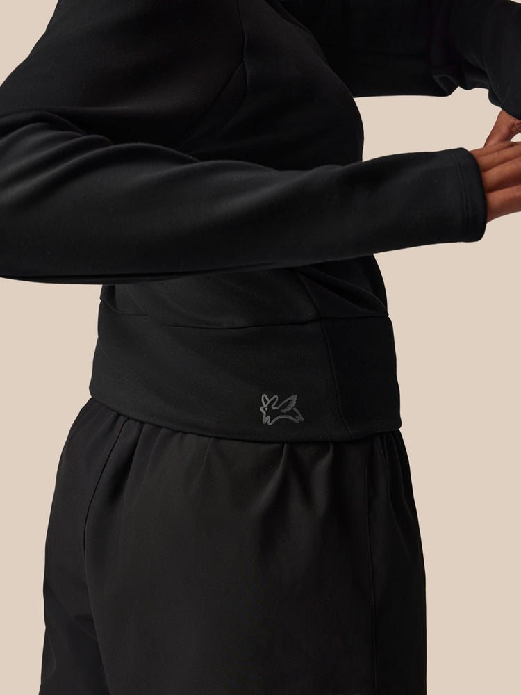 Women's Castore x Paul Smith Long Sleeve Technical Half Zip Top - Black