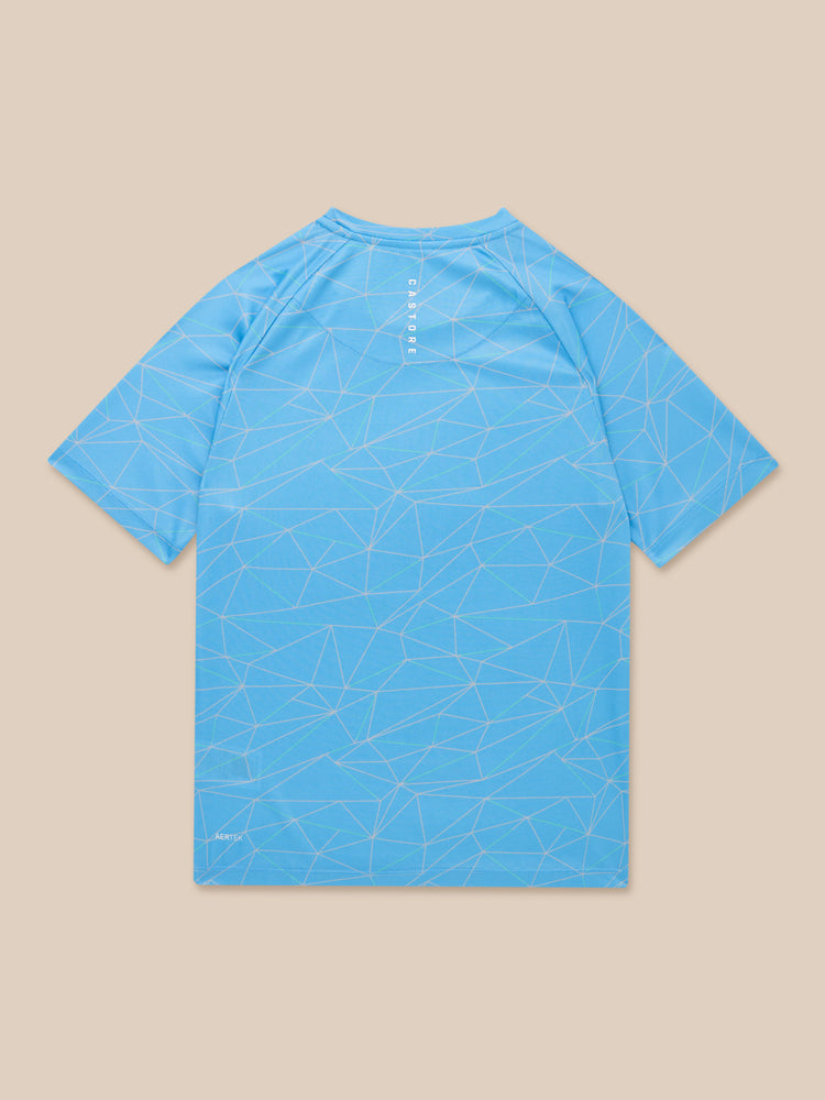 Junior Adapt All Over Print Short Sleeve T-Shirt - Cool Blue