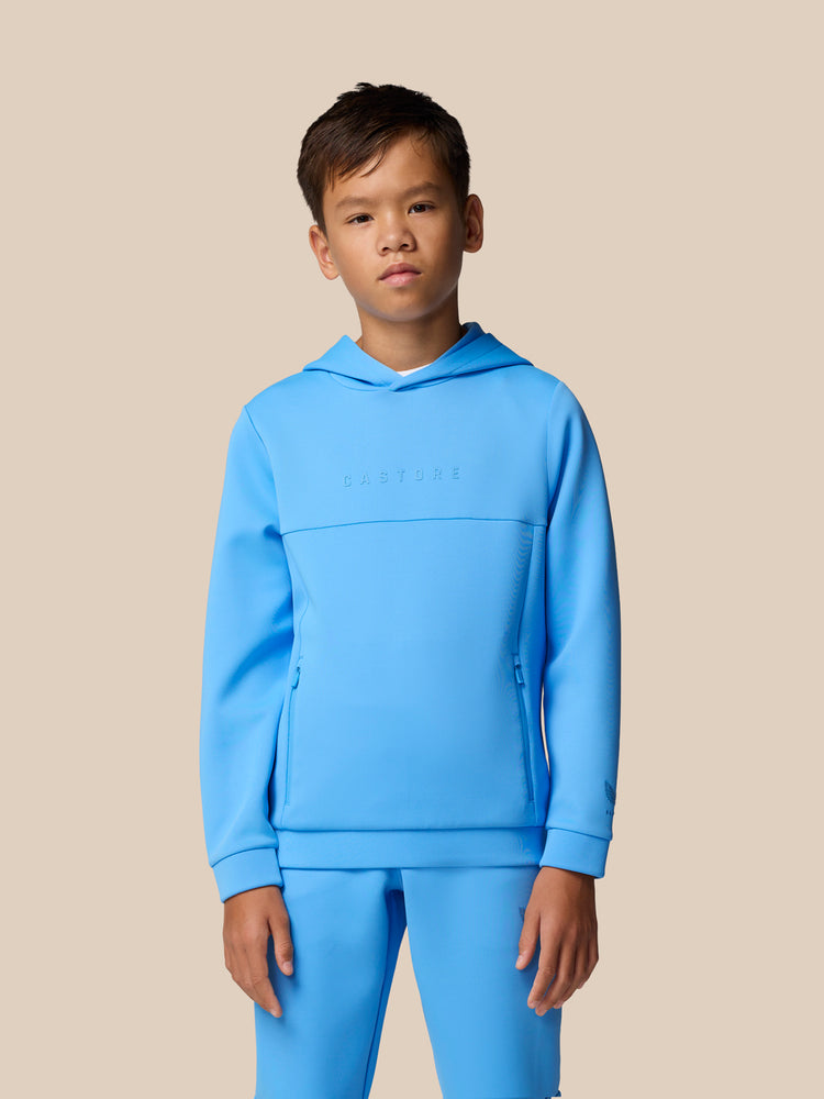 Junior Flex Scuba Long Sleeve Hoodie (Unisex) - Cool Blue