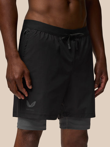Men's Flow 2-in-1 Shorts - Black