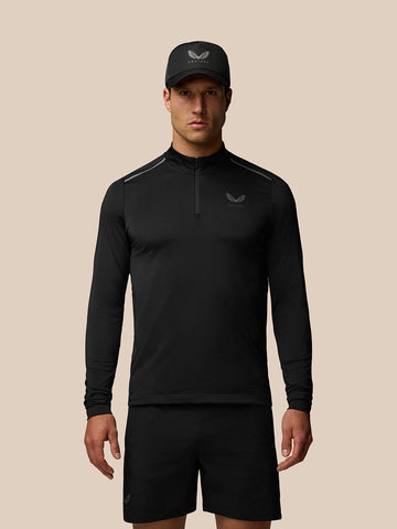 Men's Apex Aeromesh Quarter Zip - Black