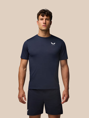 Men's Apex Short Sleeve Engineered Knit T Shirt - Midnight Navy