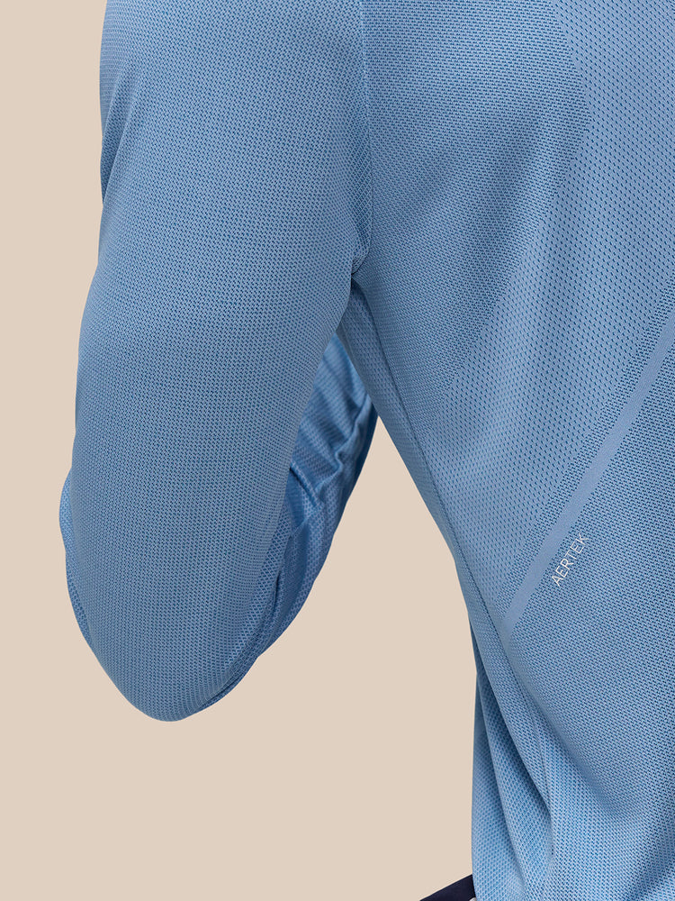 Apex Training 1/4 Zip Top - Sky blue