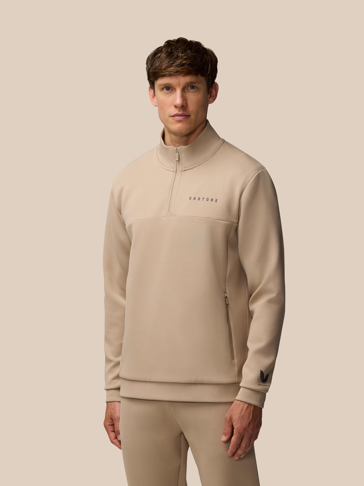 Flex Lifestyle 1/4 Zip - Mushroom
