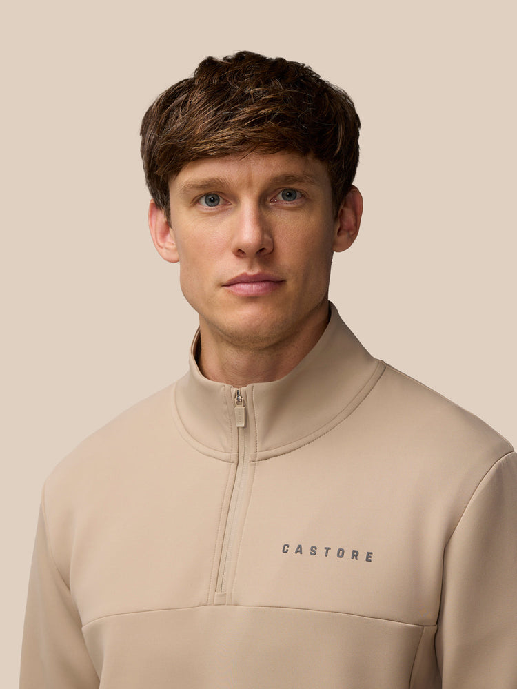 Flex Lifestyle 1/4 Zip - Mushroom