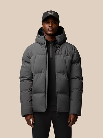 Men's Puffer Jacket - Charcoal