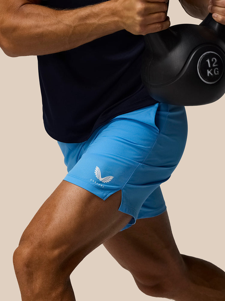 Men's Adapt 7" Castore Elastic Shorts - Cool Blue