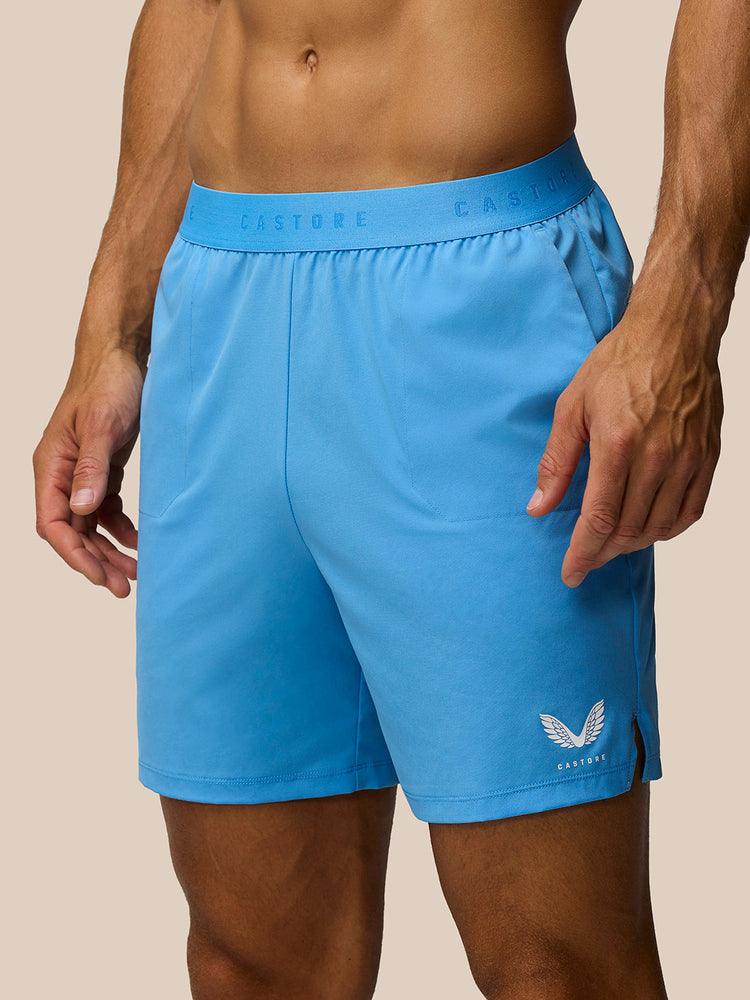 Men's Adapt 7" Castore Elastic Shorts - Cool Blue