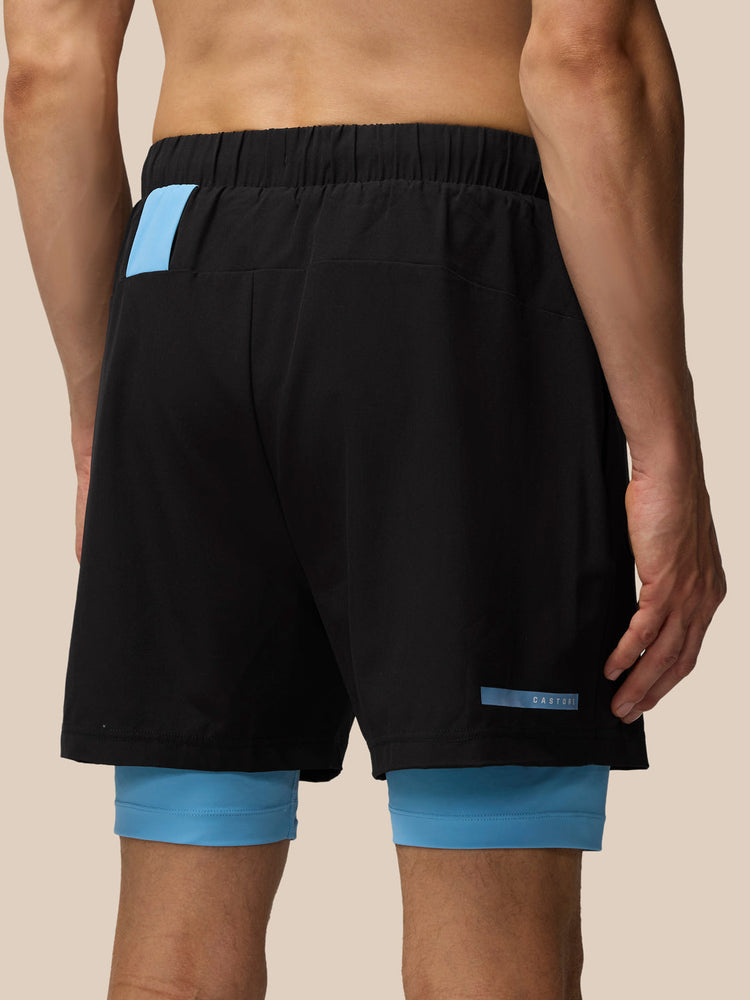 Men's Flow 2-in-1 Shorts - Black
