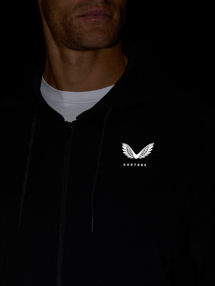 Travel Lifestyle Zip Hoodie - Black