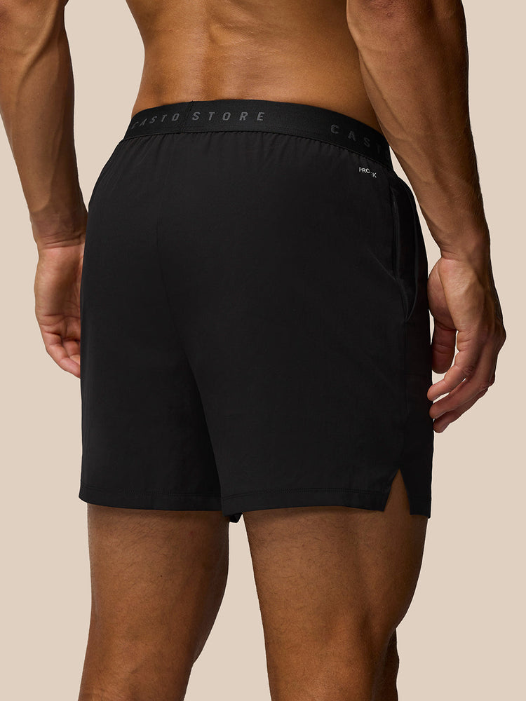 Men's Adapt 5" Branded Elastic Shorts - Black