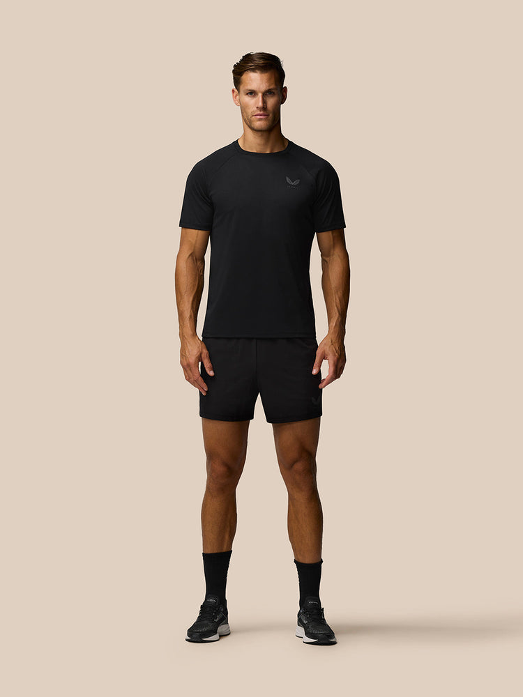 Men's Adapt 5" Branded Elastic Shorts - Black