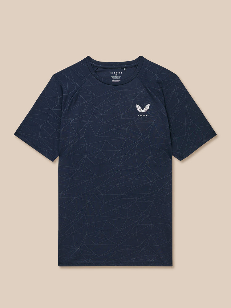Men's Adapt All Over Print Short Sleeve T Shirt - Navy