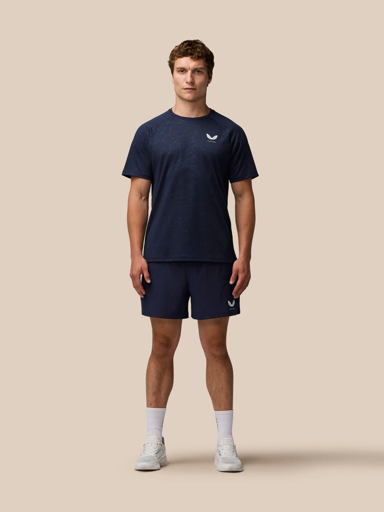Men's Adapt All Over Print Short Sleeve T Shirt - Navy