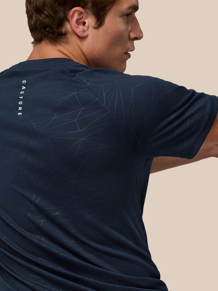 Men's Adapt All Over Print Short Sleeve T Shirt - Navy