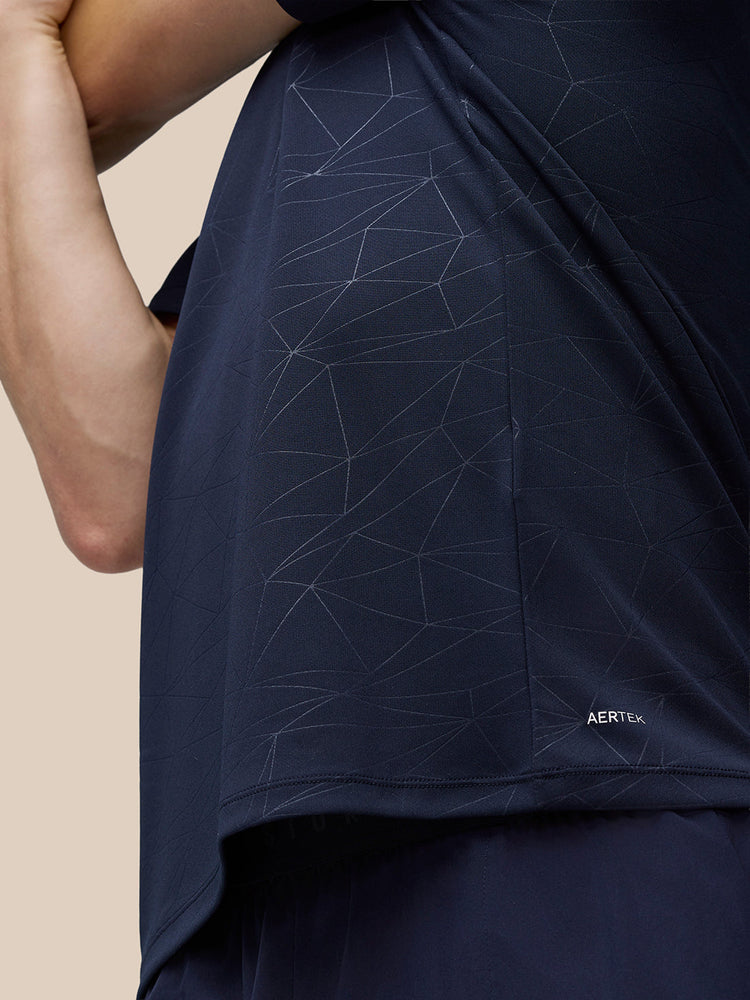 Men's Adapt All Over Print Short Sleeve T Shirt - Navy