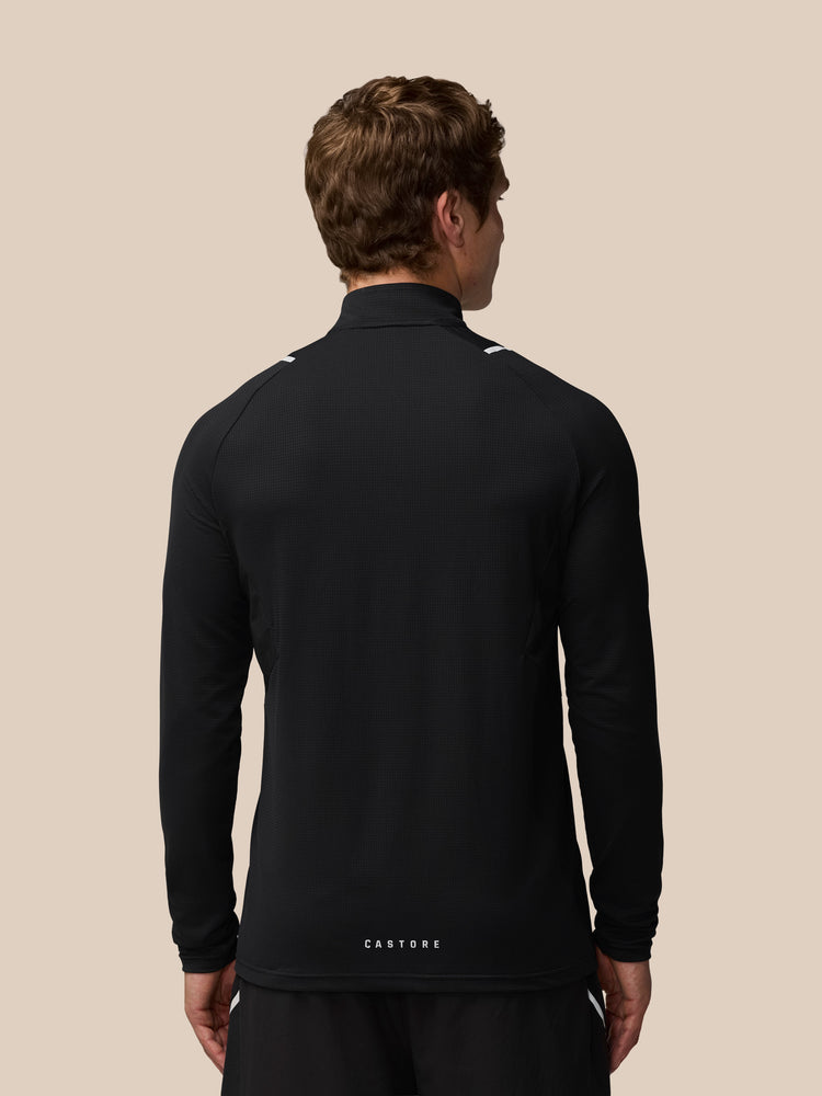 Men's Apex Quarter Zip Long Sleeve Top - Black