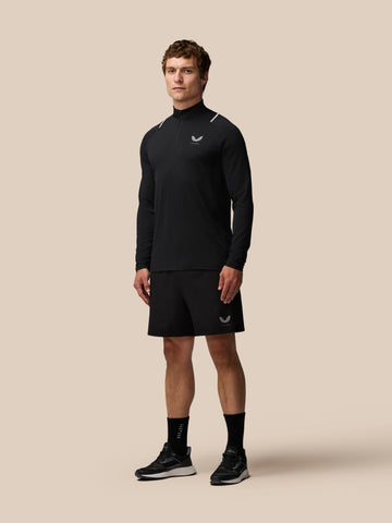 Men's Apex Quarter Zip Long Sleeve Top - Black