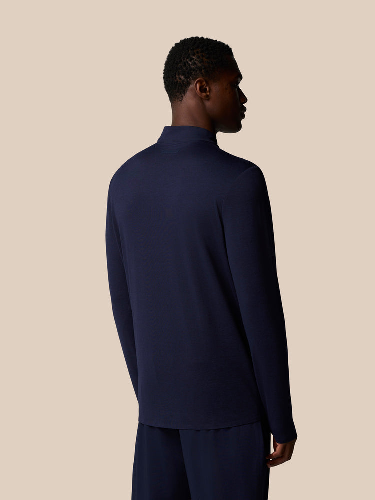 Elevated Lifestyle 1/4 Zip Top - Midnight Navy