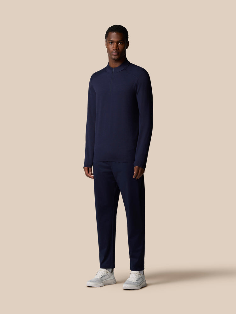 Elevated Lifestyle 1/4 Zip Top - Midnight Navy