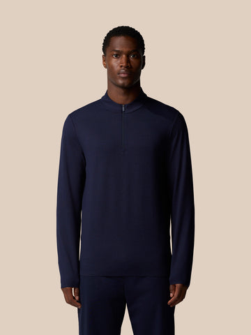 Elevated Lifestyle 1/4 Zip Top - Midnight Navy