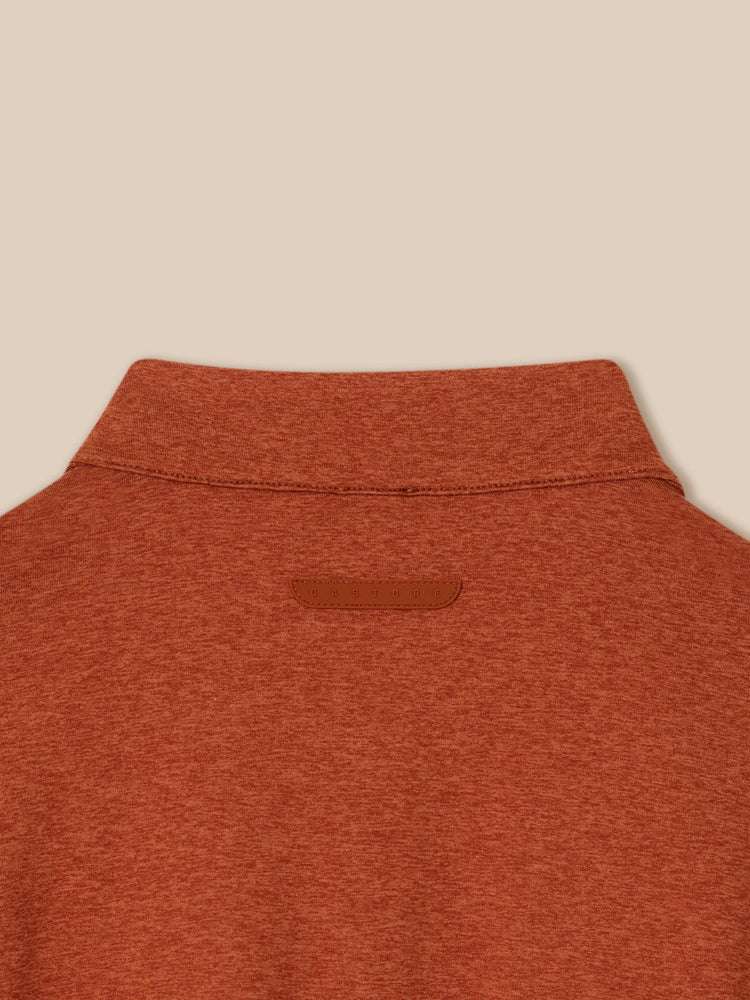 Elevated Lifestyle 1/4 Zip Top - Dark Rust