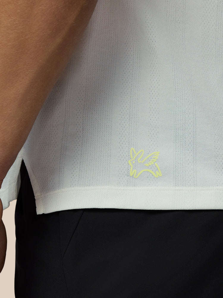Men's Castore x Paul Smith Performance Engineered Knit Short Sleeve T Shirt - Off White