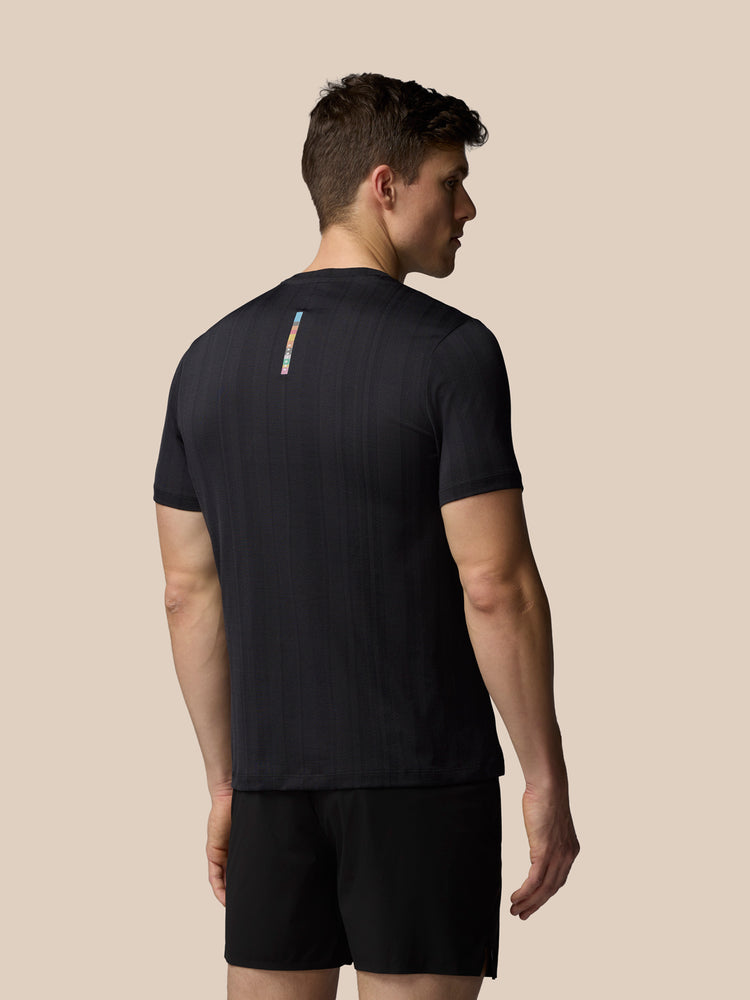 Men's Castore x Paul Smith Performance Engineered Knit Short Sleeve T-Shirt - Black