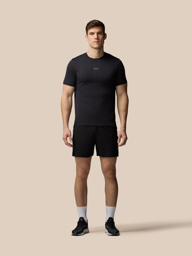 Men's Castore x Paul Smith Performance Engineered Knit Short Sleeve T-Shirt - Black