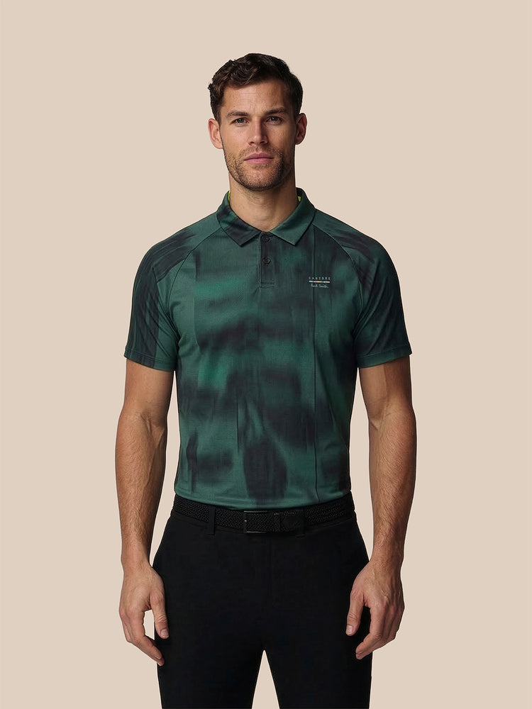 Men's Castore x Paul Smith Performance Printed Polo Top - Teal