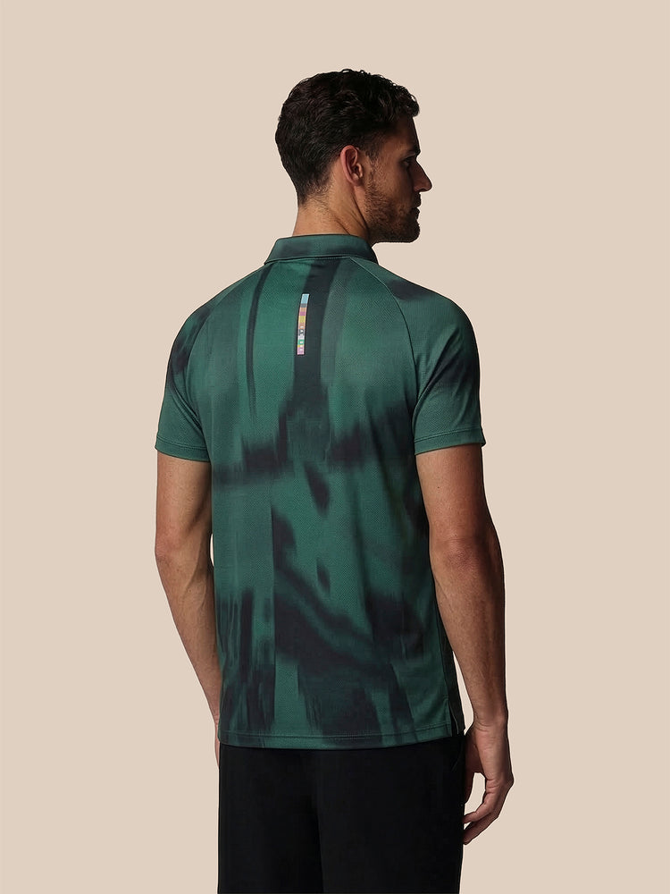 Men's Castore x Paul Smith Performance Printed Polo Top - Teal