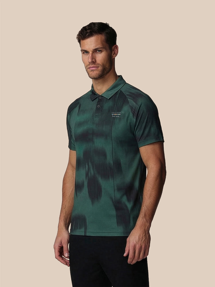 Men's Castore x Paul Smith Performance Printed Polo Top - Teal