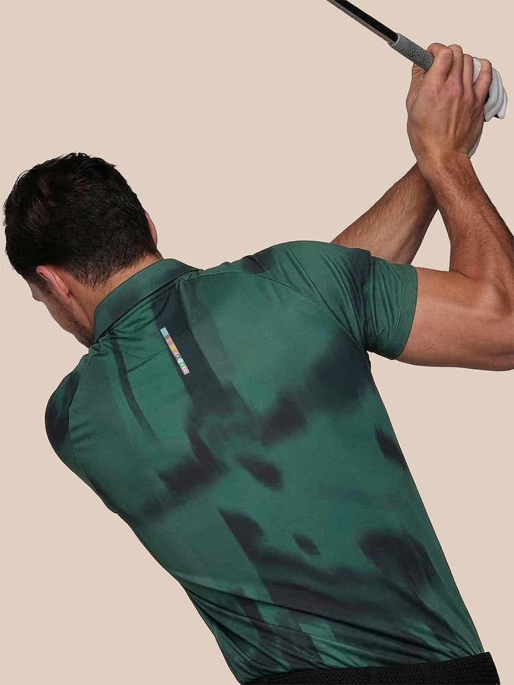 Men's Castore x Paul Smith Performance Printed Polo Top - Teal
