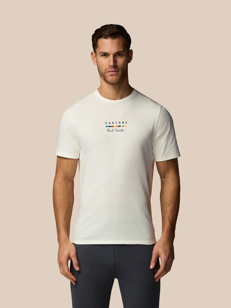 Men's Castore x Paul Smith Graphic Short Sleeve T Shirt - Off White