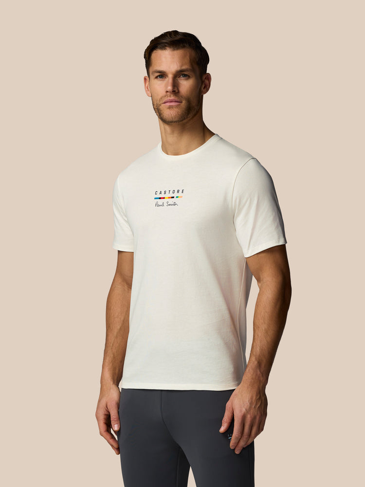 Men's Castore x Paul Smith Graphic Short Sleeve T Shirt - Off White