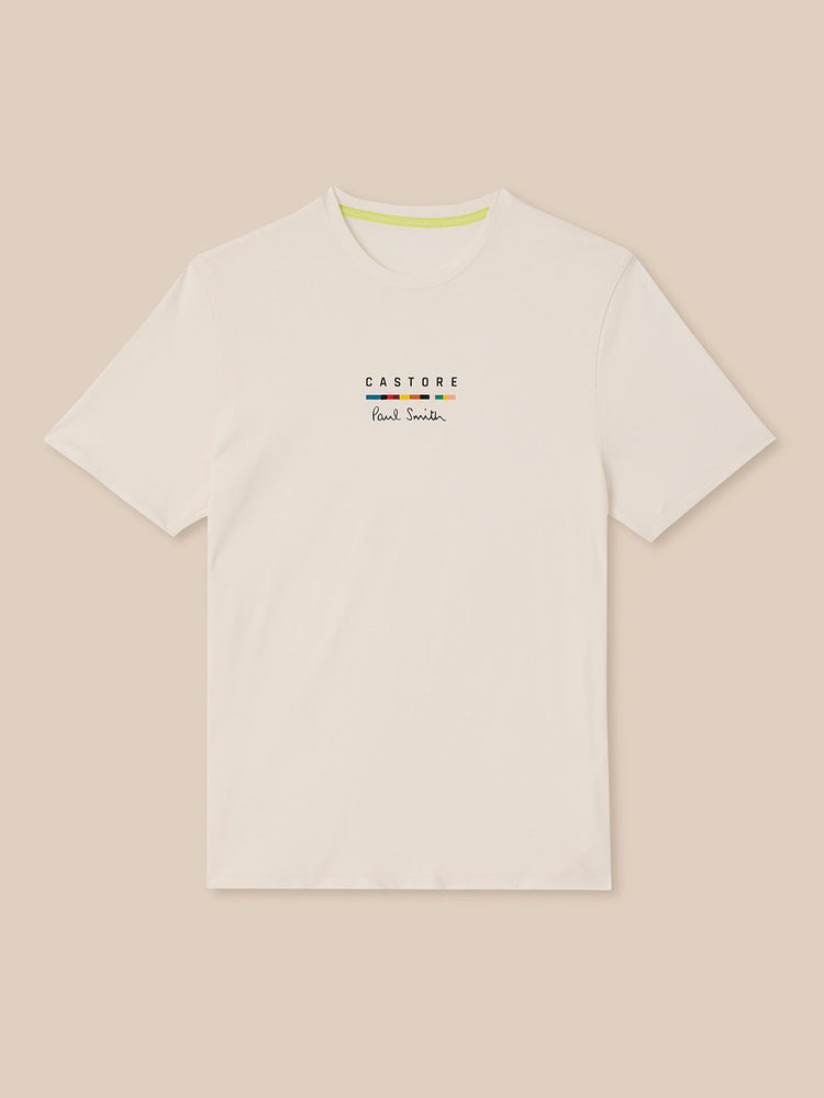 Men's Castore x Paul Smith Graphic Short Sleeve T Shirt - Off White