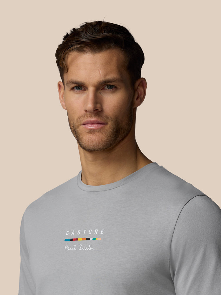 Men's Castore x Paul Smith Graphic Short Sleeve T-Shirt - Alloy
