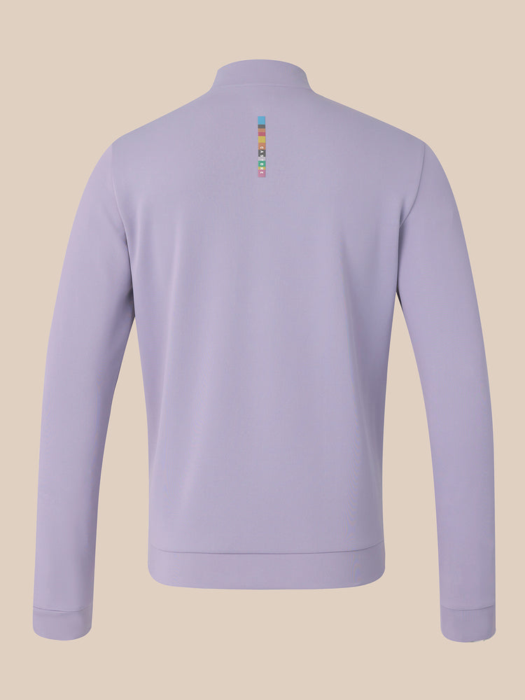 Men's Castore x Paul Smith Long Sleeve Quarter Zip - Purple