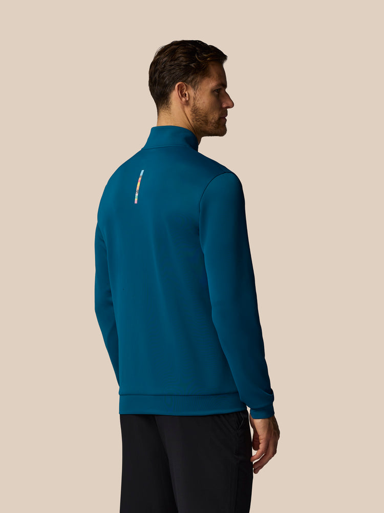 Men's Castore x Paul Smith Technical Quarter Zip Top - Teal