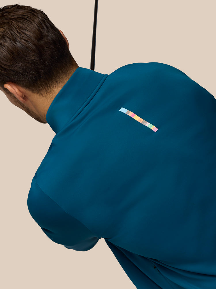 Men's Castore x Paul Smith Technical Quarter Zip Top - Teal