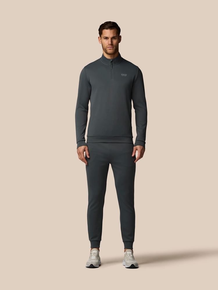 Men's Castore x Paul Smith Technical Quarter Zip Top - Charcoal