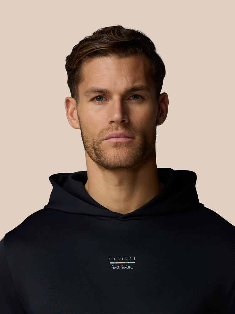 Men's Castore x Paul Smith Long Sleeve Technical Hoodie - Black