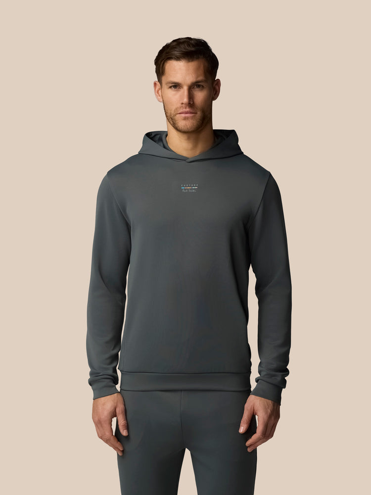Men's Castore x Paul Smith Long Sleeve Technical Hoodie - Charcoal