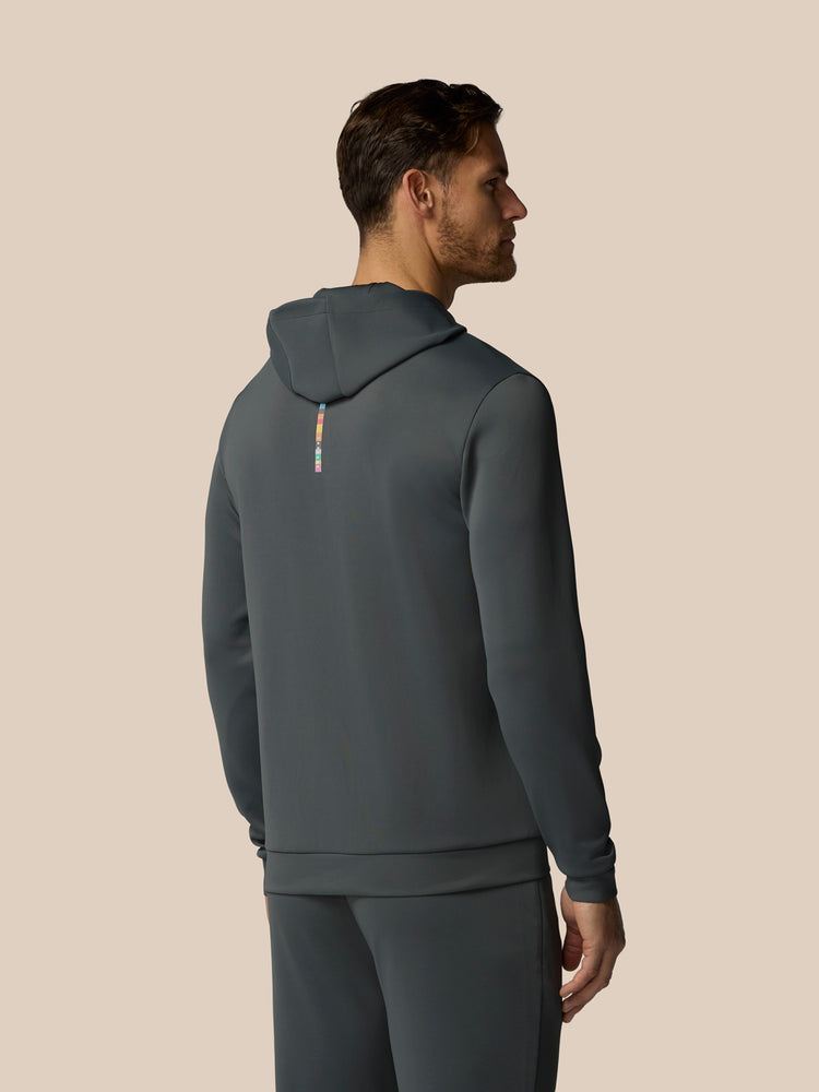 Men's Castore x Paul Smith Long Sleeve Technical Hoodie - Charcoal