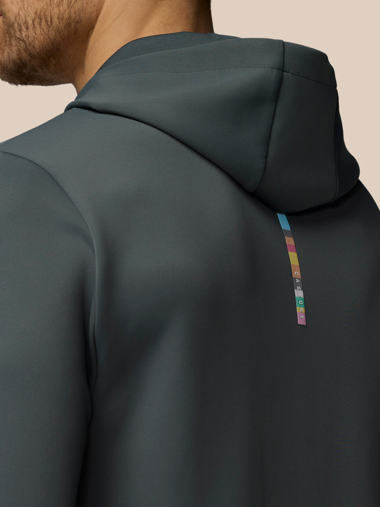 Men's Castore x Paul Smith Long Sleeve Technical Hoodie - Charcoal